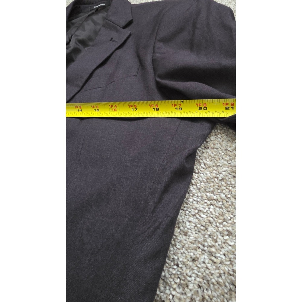 Egara Orange Extreme Slim Fit Suit Mens 40L 34W Navy Blue 2 Button Blazer Pants